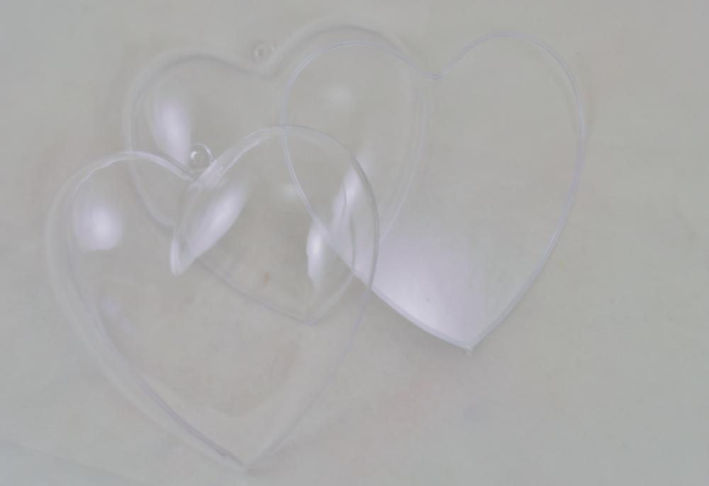Acrylové srdce (deliace)- 10cm