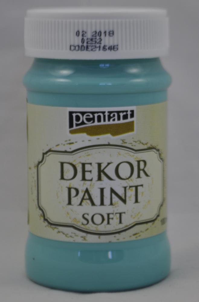Dekor Paint Soft, 100ml- modrá tyrkys