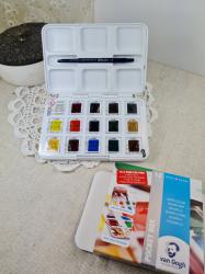 Van Gogh aquarelov farby- sada 12+3ks