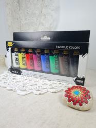 Sada acrylovch farieb- 8x20ml