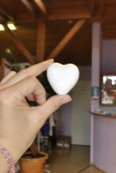 Polystyrénové srdce celé 5cm