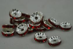 Rondelka so trasom, 10mm- erven
