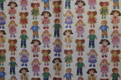 Decoupage papier-50x70cm- Textilné bábiky