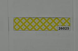 Washi páska 15mm/10m žlté káro