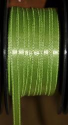 Stuha-saténová obojstranná- šírka 5mm- zelená svetlá