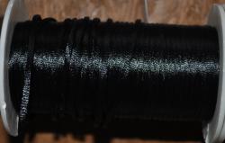 Ozdobná šnúrka-100% polyester čierna 2mm