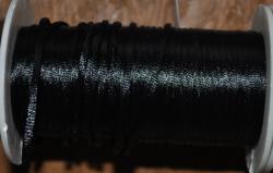 Ozdobn nrka-100% polyester ierna 2mm