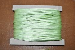 Ozdobná šnúrka-100% polyester zelená pastelová 2mm