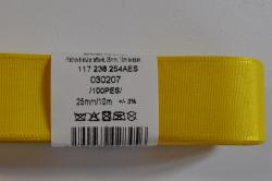 Stuha- taftová- šírka 25mm- žltá tmavá