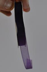 Stuha- organza- šírka 10mm- fialová