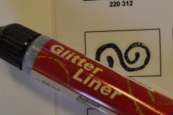 Gliter liner, 28ml- antracit