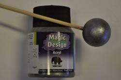 Hobby acryl Magic design, 59ml- strieborná