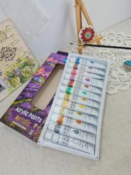 Sada acrylovch farieb 12ks (12ml)- metalick