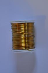 Drôt- medený 0,8mm/10m- zlatý
