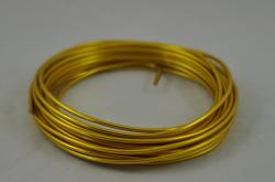 Drôt- hliníkový- zlatý 2,0mm x 5m