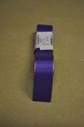 Stuha- taftová- šírka 25mm- fialová svetlá so strieborným lemom