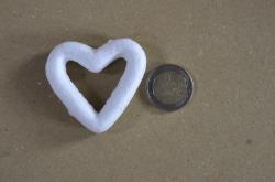 Polystyrénové srdce 5,5x5cm- "venček"