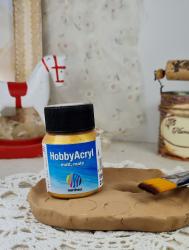 Acrylov farba matn 59ml- metalick, zlat