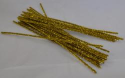 Drôt žinilkový 30cm- zlatý