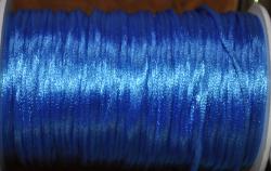 Ozdobná šnúrka-100% polyester modrá svetlá 2mm