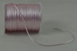 Ozdobná šnúrka-100% polyester ružová 1mm