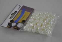 Korálky perly priemer 10mm (40g)- smotanové