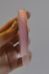 Stuha- organza- šírka 10mm- ružová svetlá