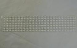 Perly dekoračné samolepiace 4mm- biela