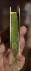 Stuha- organza- šírka 10mm- zelená svetlá