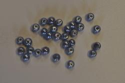 Korlky sklenen (voskov perly) priemer 4mm 10g v balen- modr svetl