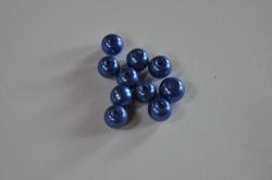 Korálky sklenené (voskové perly) priemer 6mm 12g v balení- modré tmavé