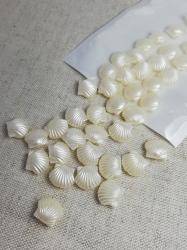 Korálky mušličky- biela perleť, 25g