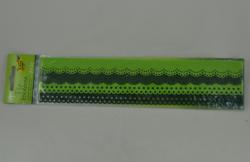 Filcové bordúry- 4ks, zelené