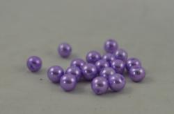 Korálky sklenené (voskové perly) priemer 8mm 18ks v balení- lila