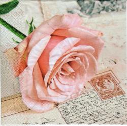 Pohľadnica s ružou