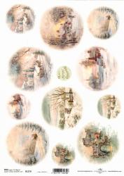 Ryov papier A4- A Merry christmas, krajinou