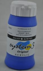 Daler-Rowney SYSTEM 3, 500 ml-  fluorescenčná modrá  