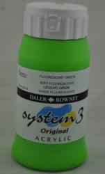 Daler-Rowney SYSTEM 3, 500 ml-  fluorescenčná zelená