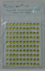 Diamanty samolepiace, 6mm/100ks, lt