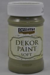 Dekor Paint Soft, 100ml- olivová