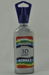 Acrylová farba 3D- 37ml- perle�ová srtieborná