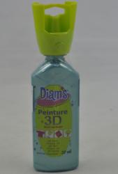 Acrylov farba 3D- 37ml- perleov modr tropick



