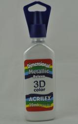 Acrylová farba 3D- 35ml- perleťová biela