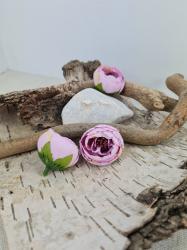 Kvetinová hlavièka pivonka 4cm- lila