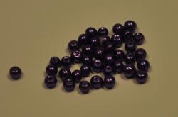 Korálky sklenené (voskové perly) priemer 4mm 10g v balení- fialové