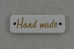 Etiketa- Hand made biela