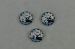 Kaboon sklo- 12mm, Hodiny "V knihovni"