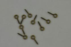 roubovacie oko, 10mm- 10ks- mosadz