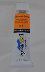 Daler-Rowney SYSTEM 3, 75 ml- fluorescenn oranov