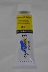 Daler-Rowney SYSTEM 3, 75 ml- fluorescenčná žltá